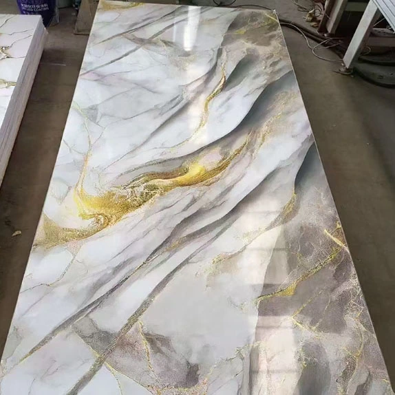 Tableau à motifs en marbre